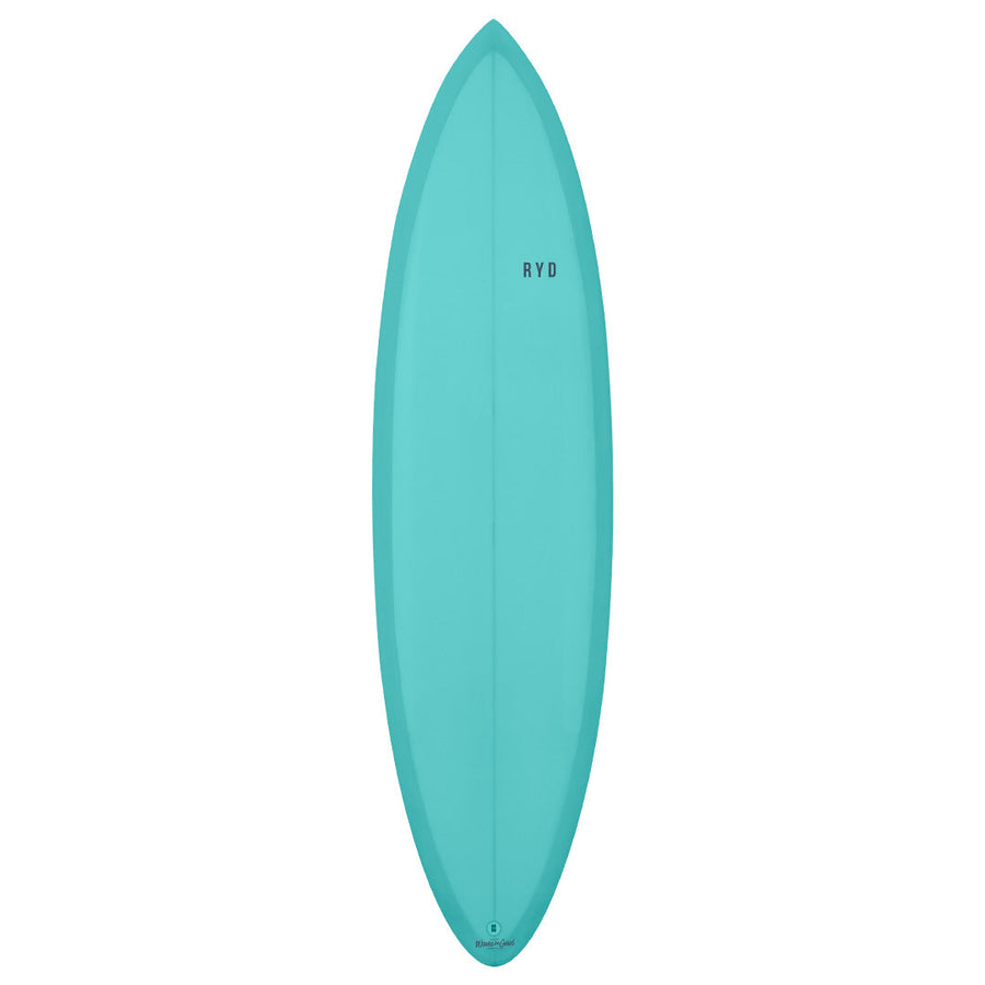 RYD Twin Pin Surfboard — Aqua
