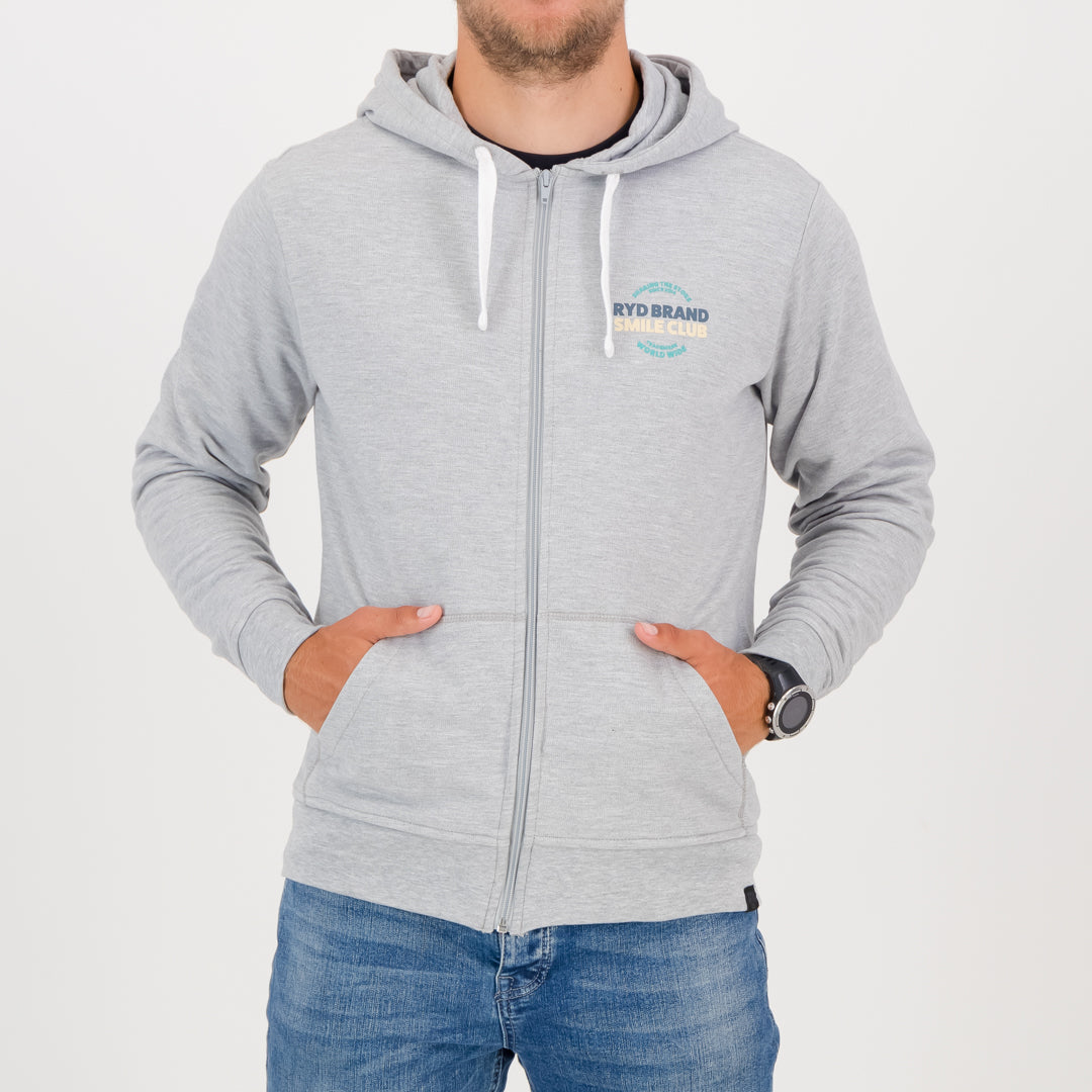RYD Hoodie Smile Club - Grey Melange