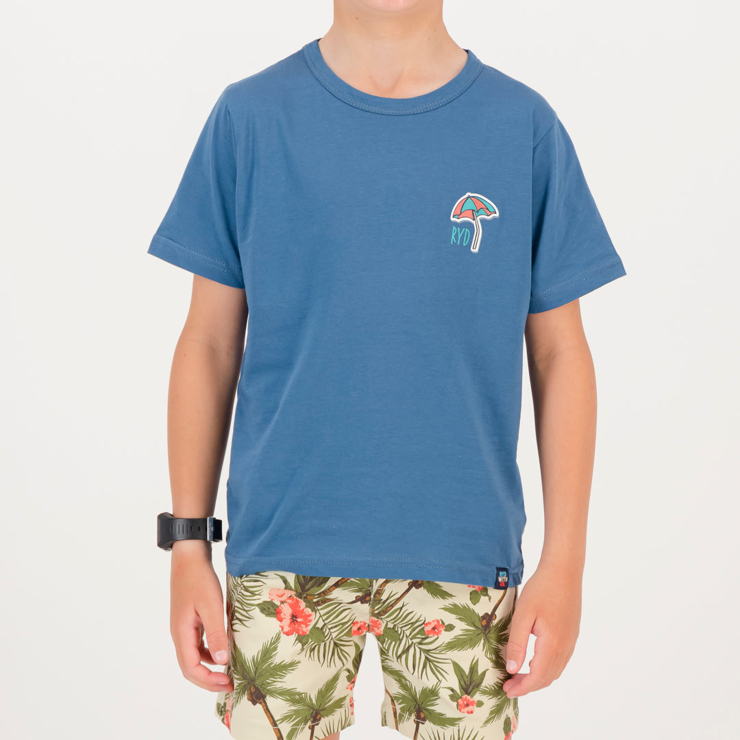 RYD T-Shirt - Kids - Beach Party - Ocean Blue
