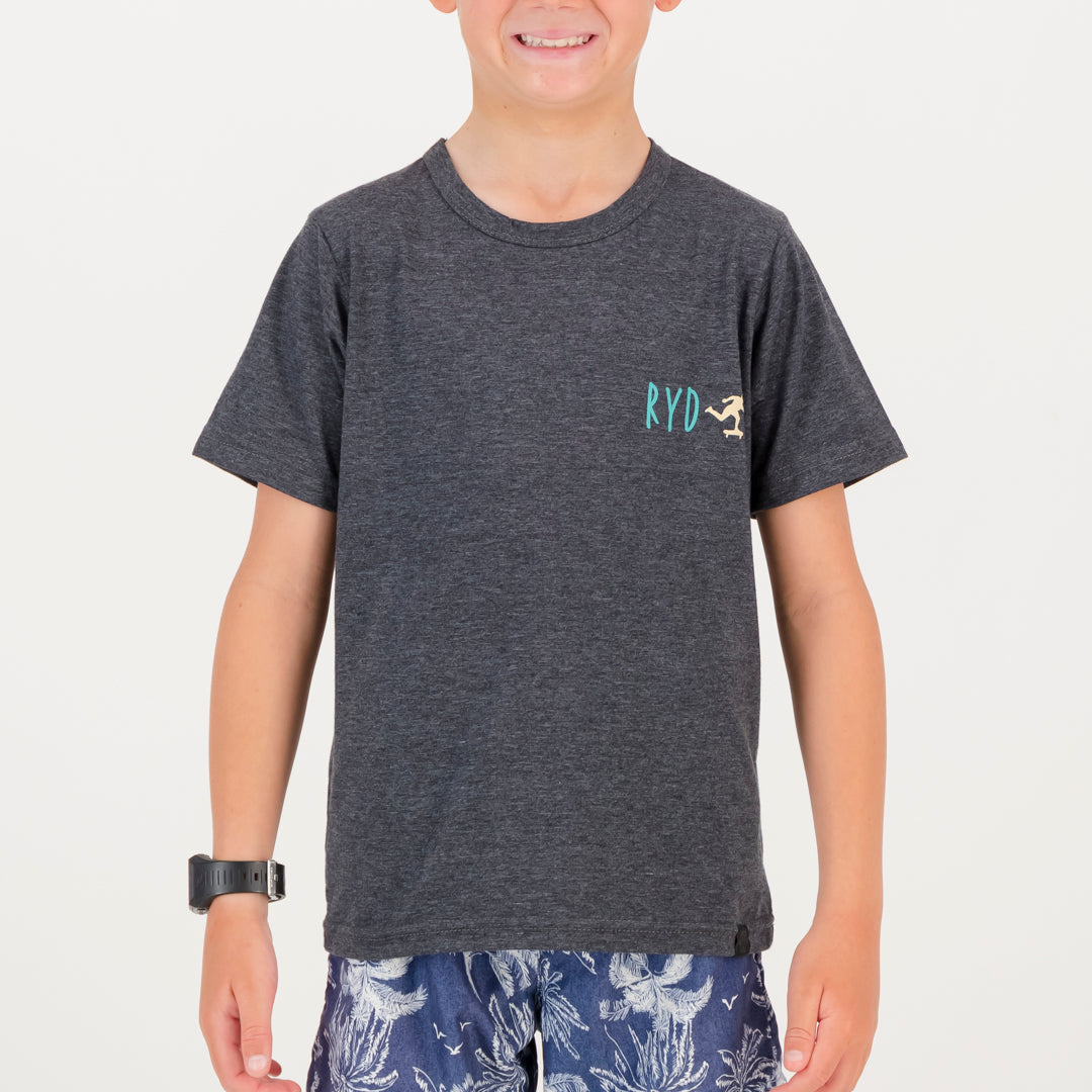RYD T-Shirt - Kids - Hill Cruise - Charcoal Melange
