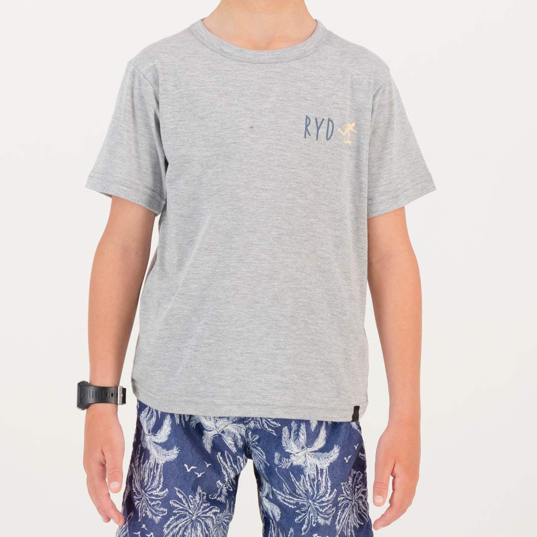 RYD T-Shirt - Kids - Hill Cruise - Grey Melange