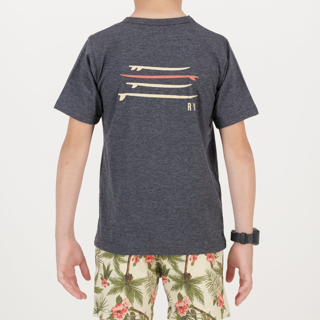 RYD T-Shirt - Kids - Quiver - Charcoal Melange