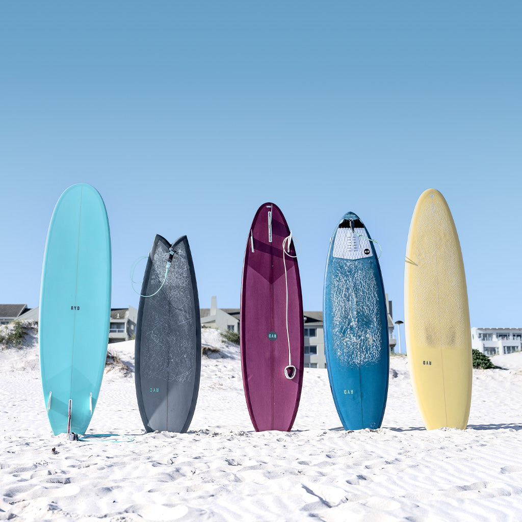 Hand crafted in South Africa, the RYD surfboard range is an extension of who we are: fun, inclusive and designed to enhance your surfing journey.