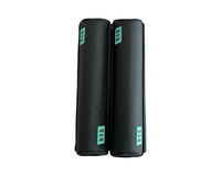 RYD Black aero roof rack cover, Small (43cm), fitted over an aerodynamic roof rack bar
