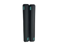 RYD Black aero roof rack cover, Large (71cm), fitted over an aerodynamic roof rack bar