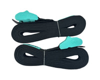 RYD Black tie down strap, buckle detail
