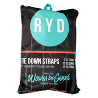 RYD tie down strap, retail packaging