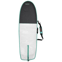 RYD Alt Range Simple board cover, White/Aqua — back view