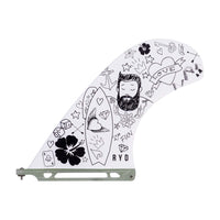RYD Pivot Hank Dude longboard fin, 9.5 inch