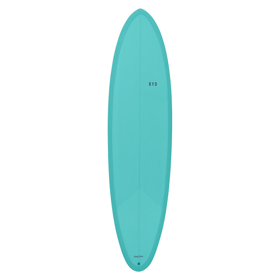 RYD Mid Length Surfboard — Aqua