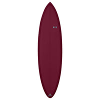 RYD Twin Pin Surfboard — Bordeaux