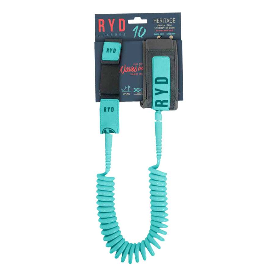 RYD Heritage SUP Leash — Aqua