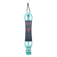 RYD Aero Longboard Leash — Aqua