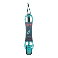 RYD Heritage Surf Leash — Aqua