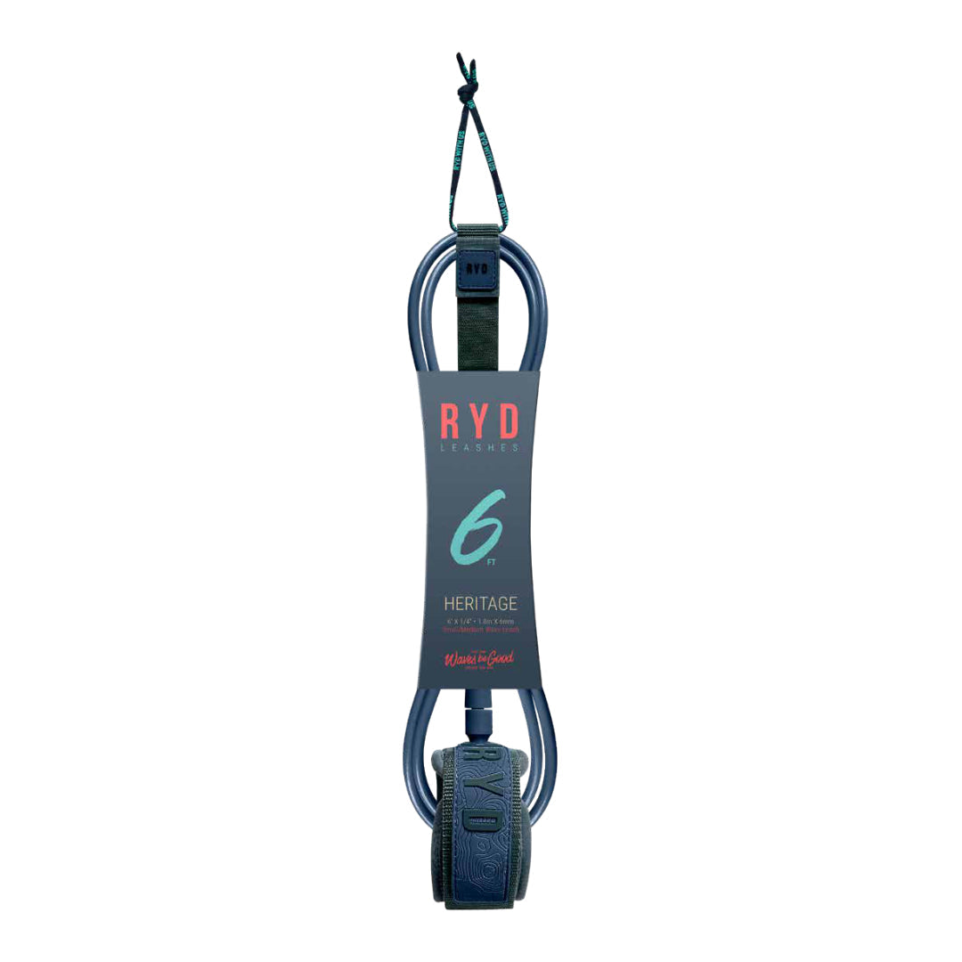 RYD Heritage Surf Leash — Navy