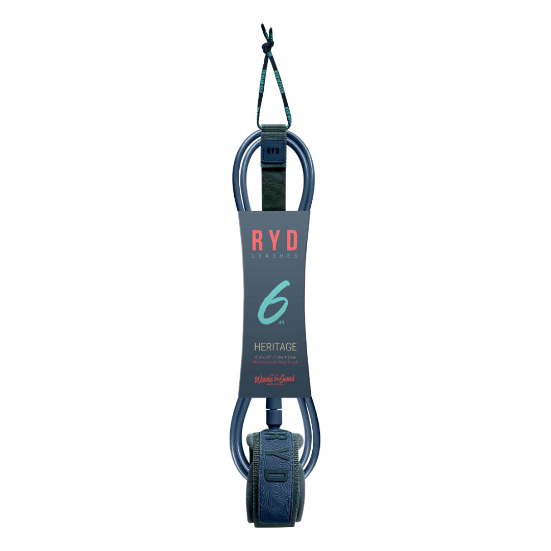 RYD Heritage Surf Leash — Navy