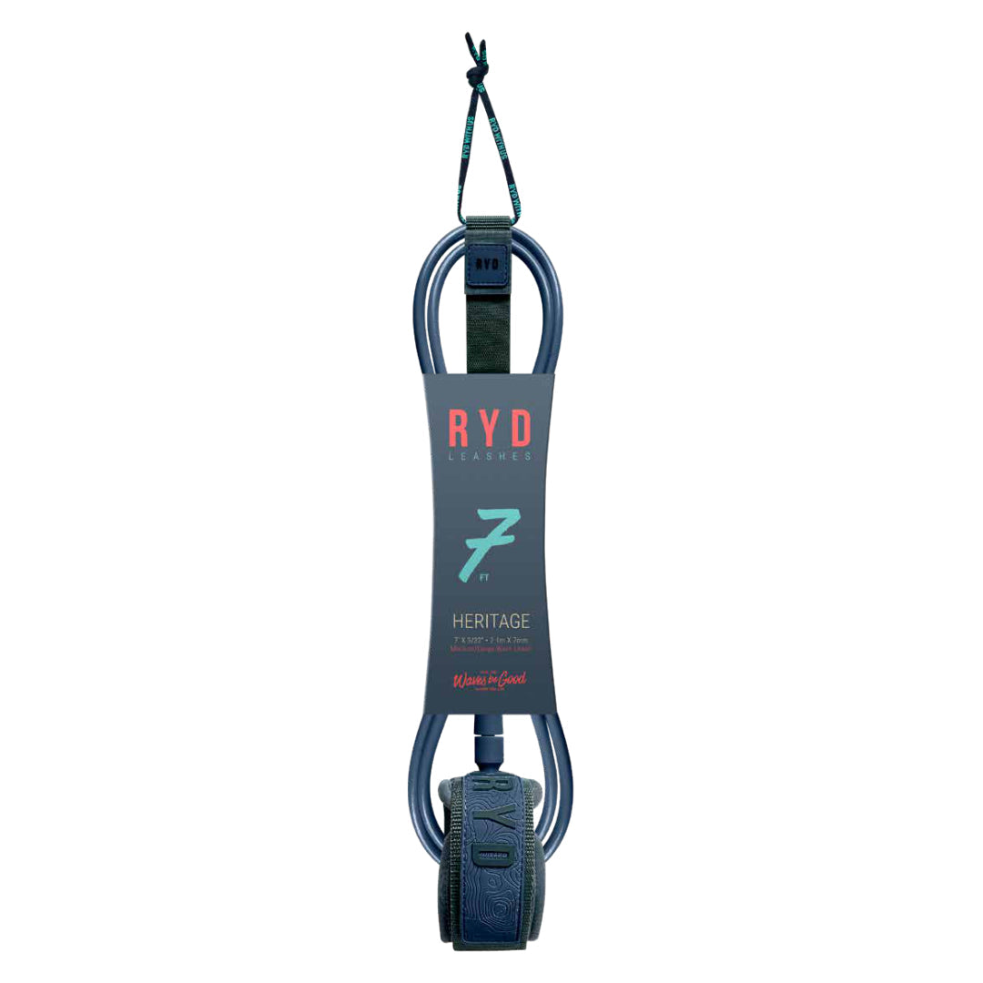 RYD Heritage Surf Leash — Navy