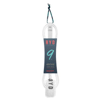 RYD Heritage Longboard Leash — White