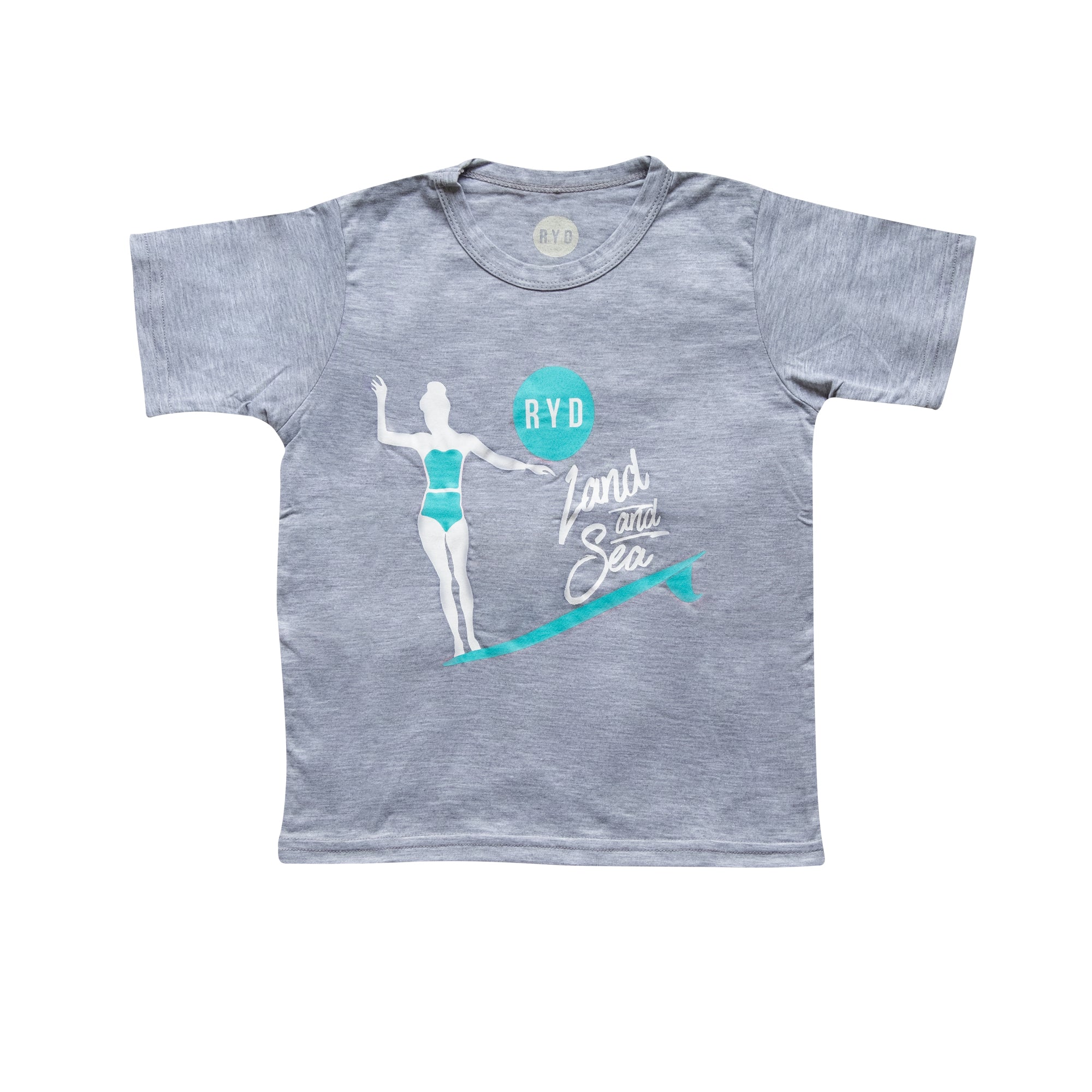 Girl Slide T-Shirt -Grey Malange -Kids