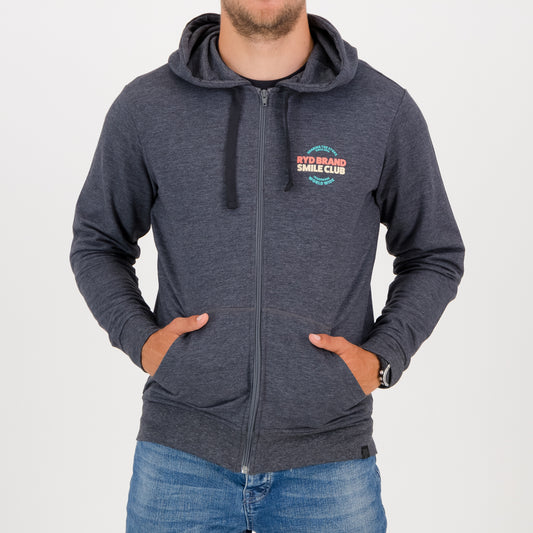 RYD Hoodie Smile Club - Charcoal Melange