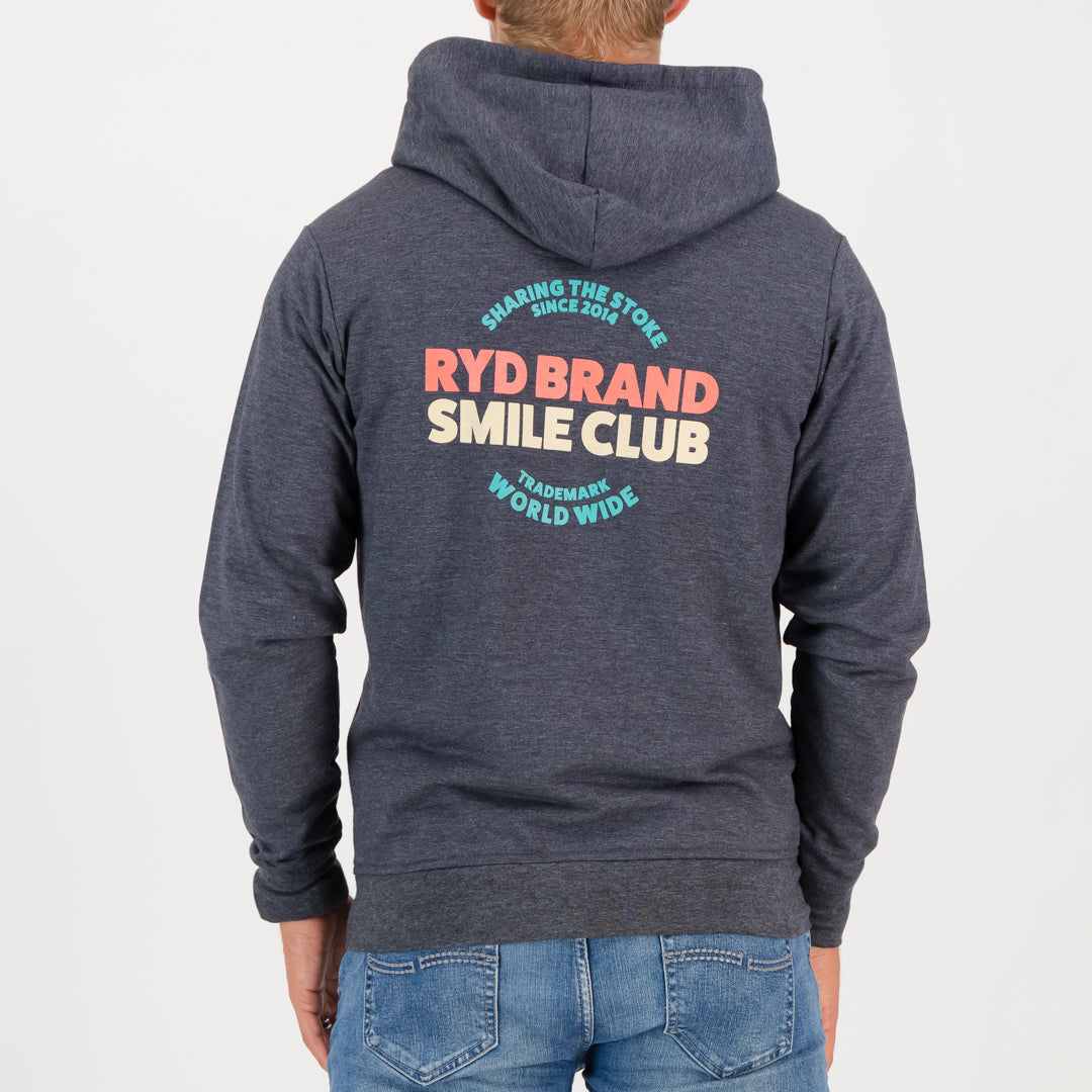 RYD Hoodie Smile Club - Charcoal Melange