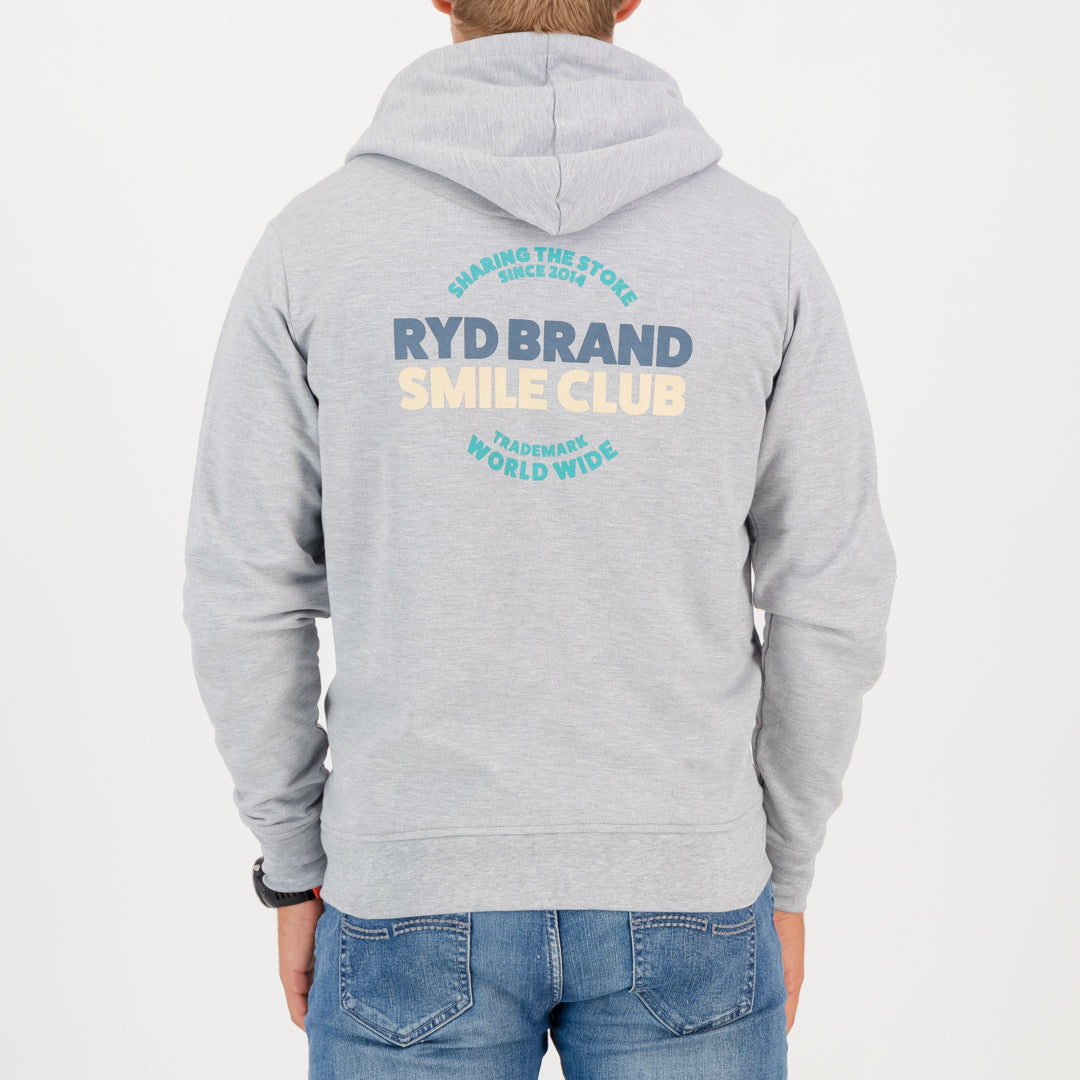 RYD Hoodie Smile Club - Grey Melange