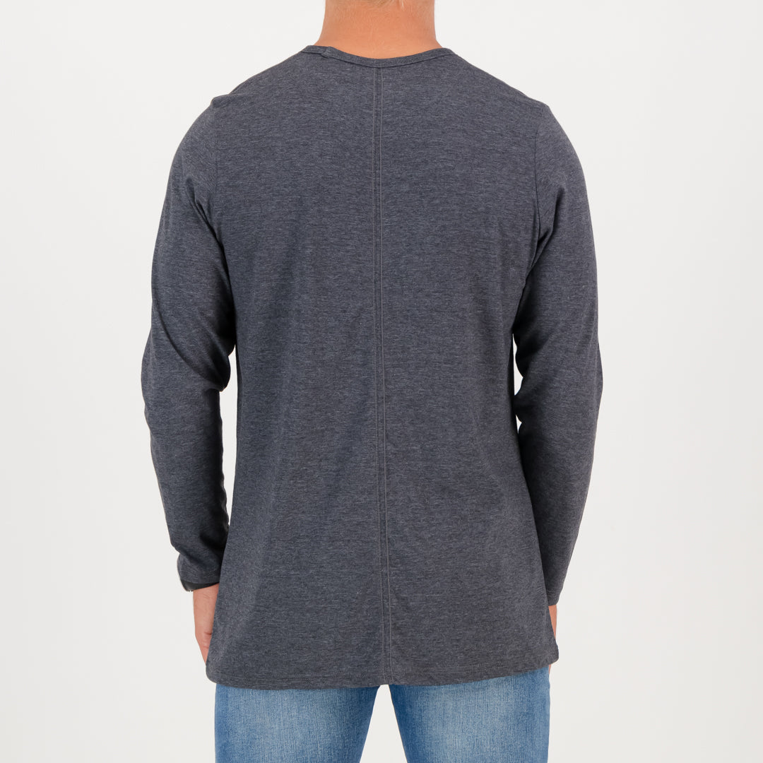 RYD T-Shirt - Mens - Longsleeve Hill Cruise - Charcoal Melange