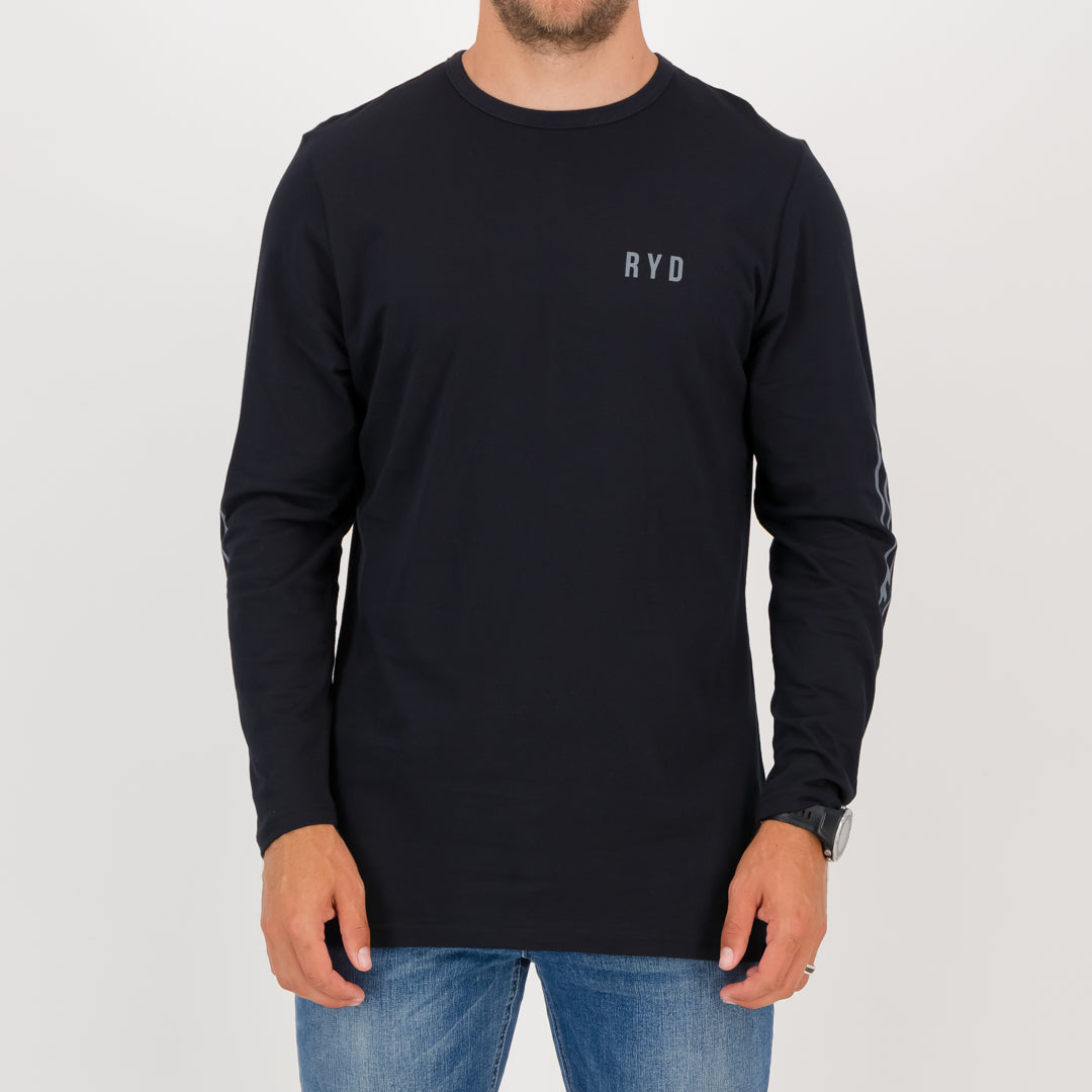 RYD T-Shirt - Mens - Longsleeve Quiver - Black