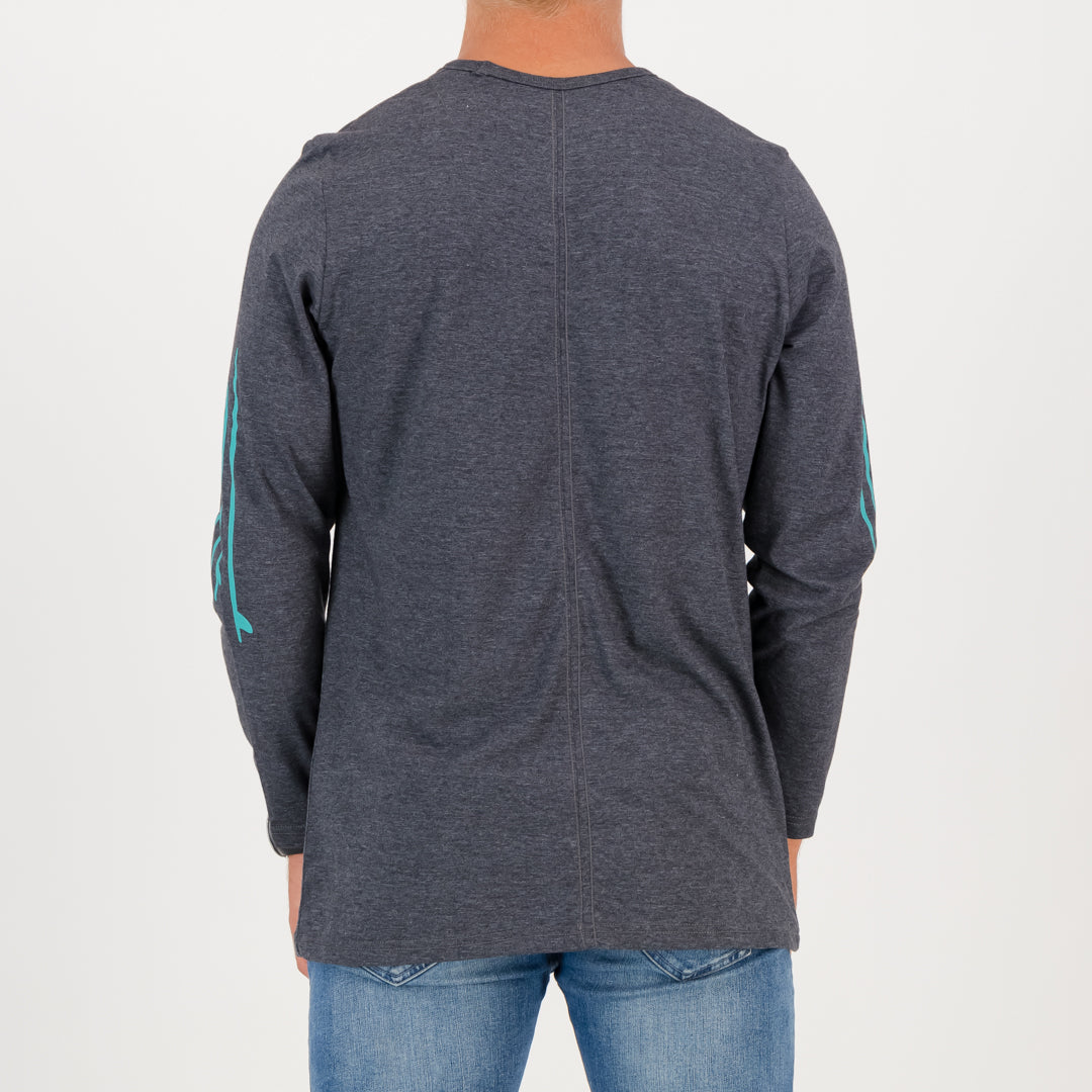 RYD T-Shirt - Mens - Longsleeve Quiver - Charcoal Melange