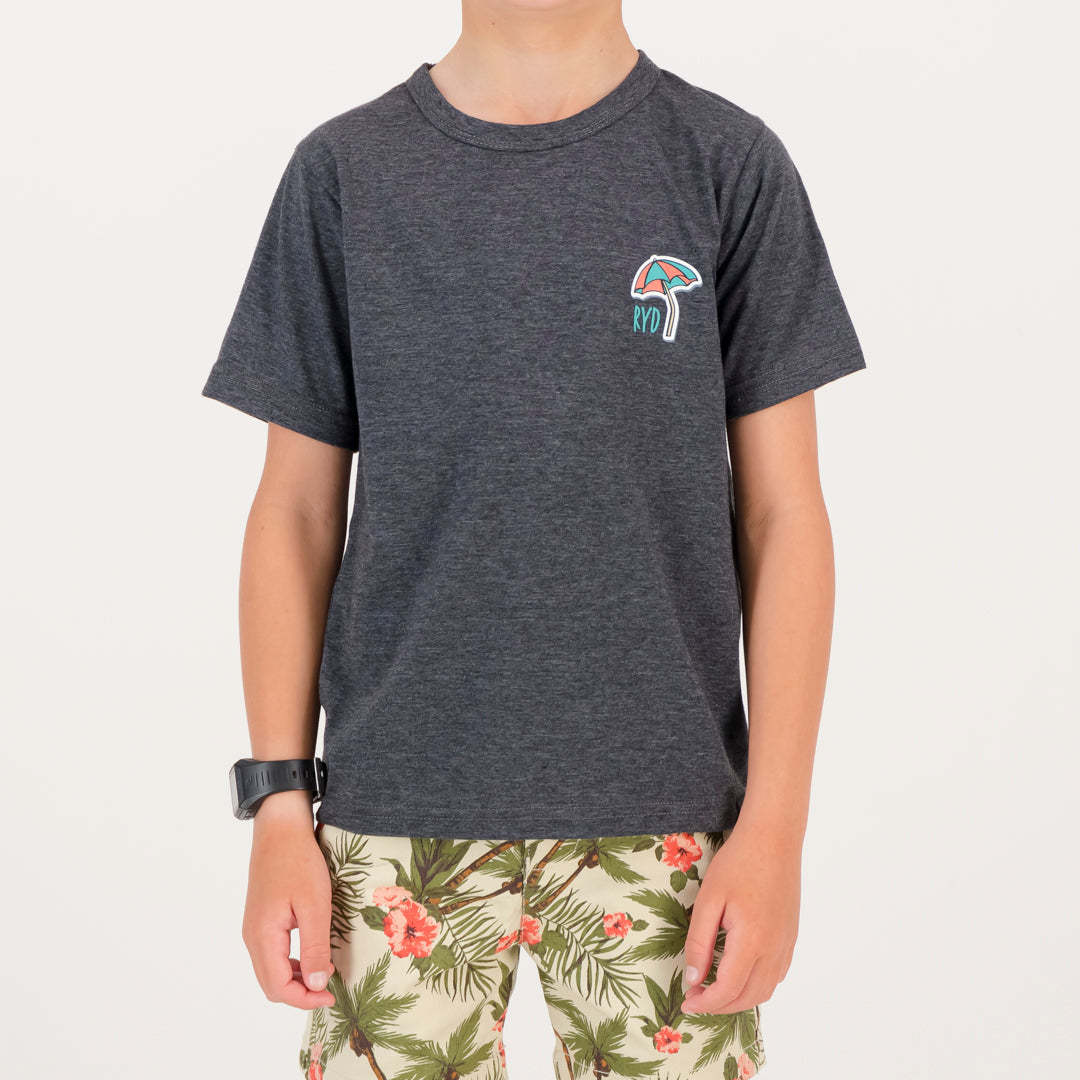RYD T-Shirt - Kids - Beach Party - Charcoal Melange
