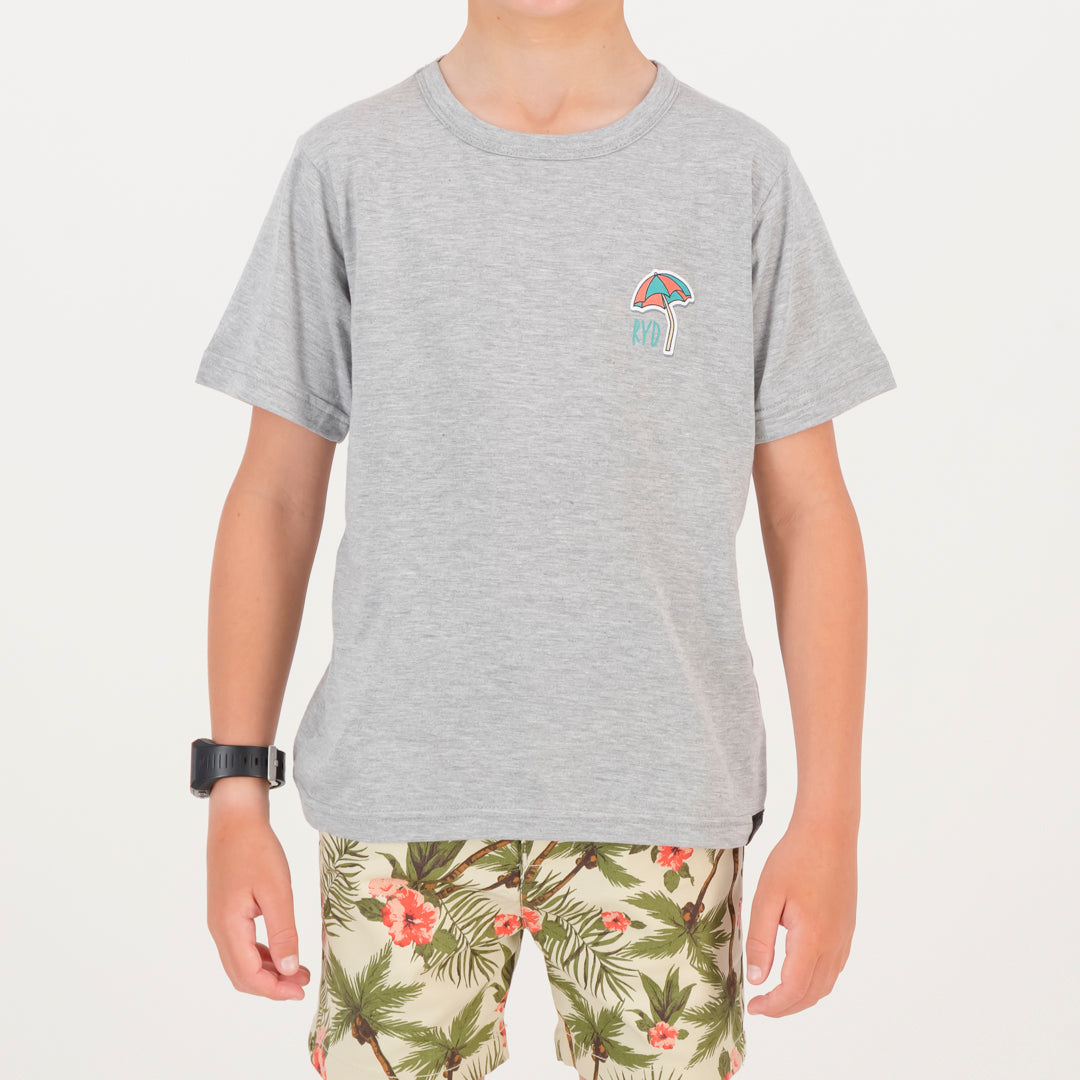 RYD T-Shirt - Kids - Beach Party - Grey Melange