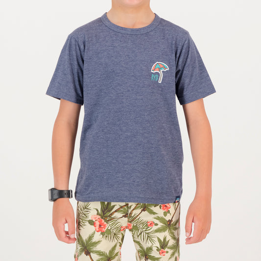 RYD T-Shirt - Kids - Beach Party - Navy Melange