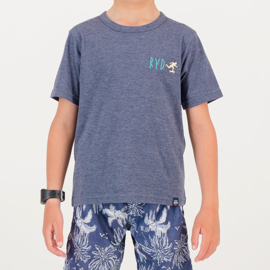 RYD T-Shirt - Kids - Hill Cruise - Navy Melange