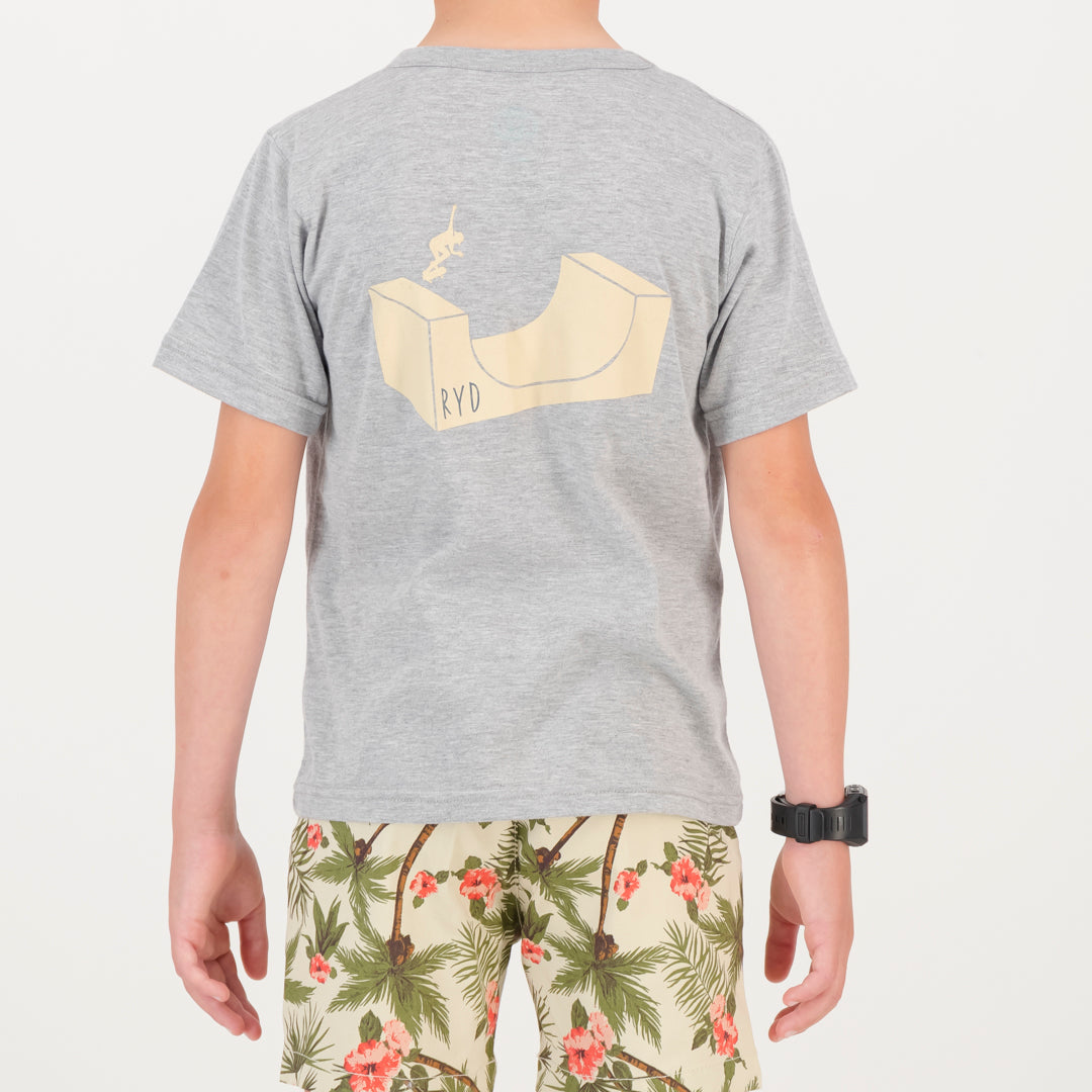 RYD T-Shirt - Kids - Mini Ramp - Grey Melange