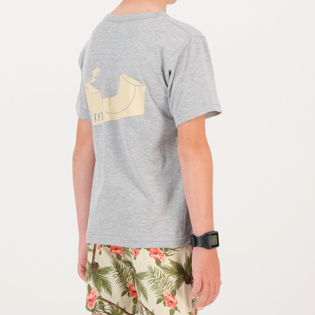 RYD T-Shirt - Kids - Mini Ramp - Grey Melange