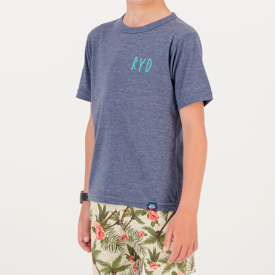 RYD T-Shirt - Kids - Mini Ramp - Navy Melange