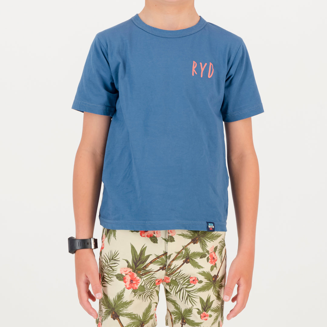 RYD T-Shirt - Kids - Mini Ramp - Ocean Blue