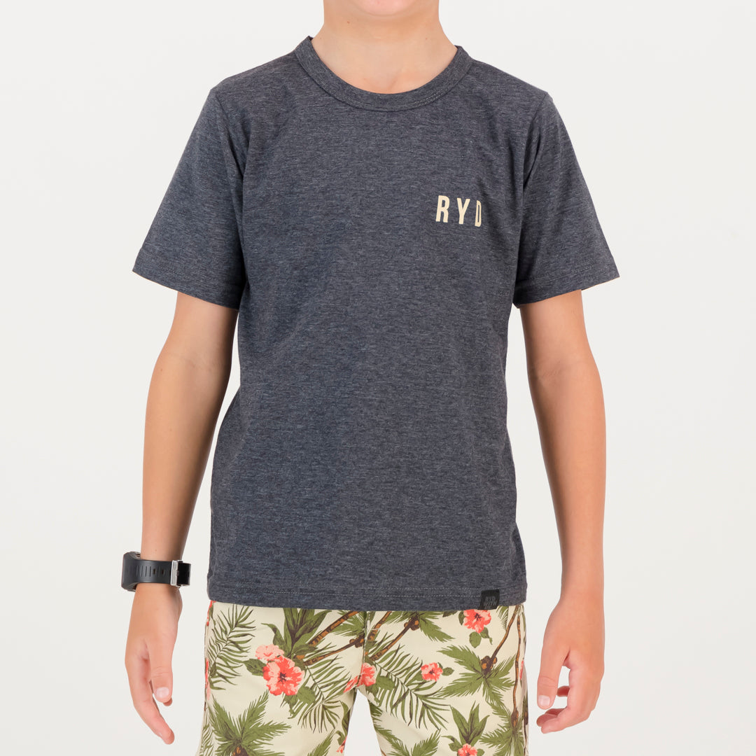 RYD T-Shirt - Kids - Quiver - Charcoal Melange