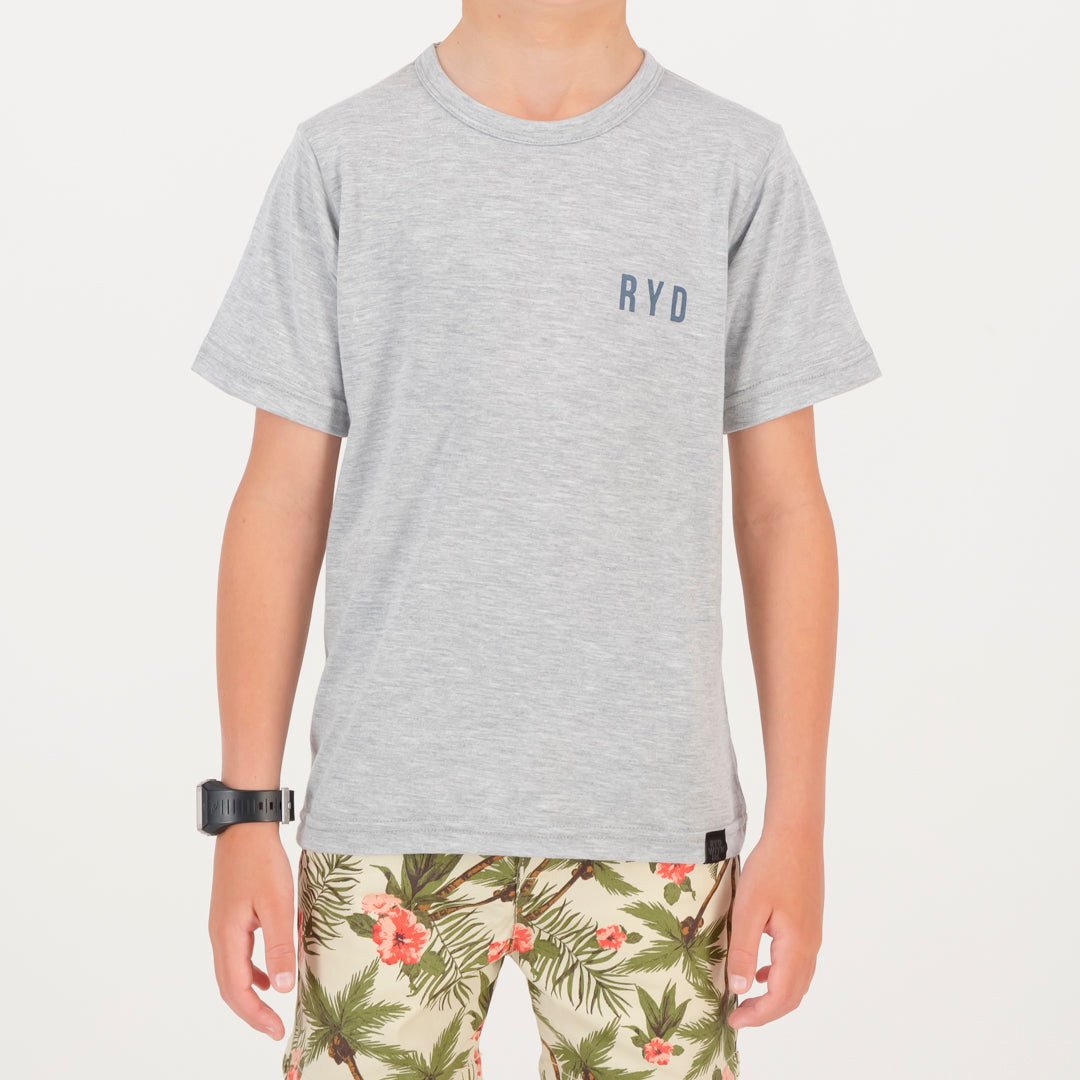 RYD T-Shirt - Kids - Quiver - Grey Melange