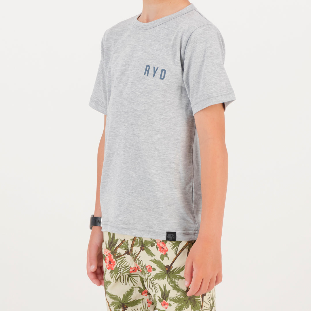 RYD T-Shirt - Kids - Quiver - Grey Melange