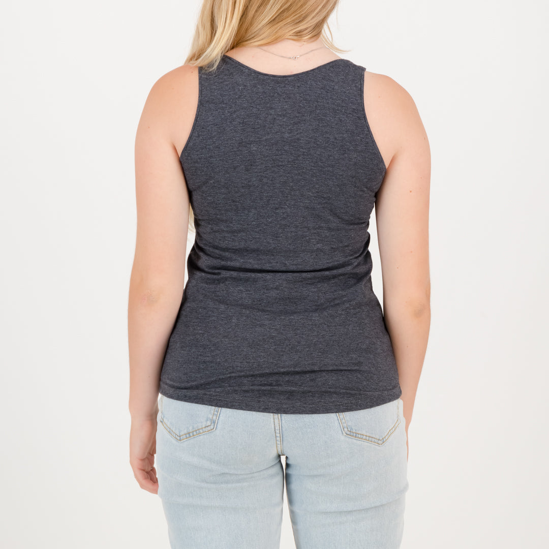RYD T-Shirt - Ladies - Fin Vest - Charcoal Melange