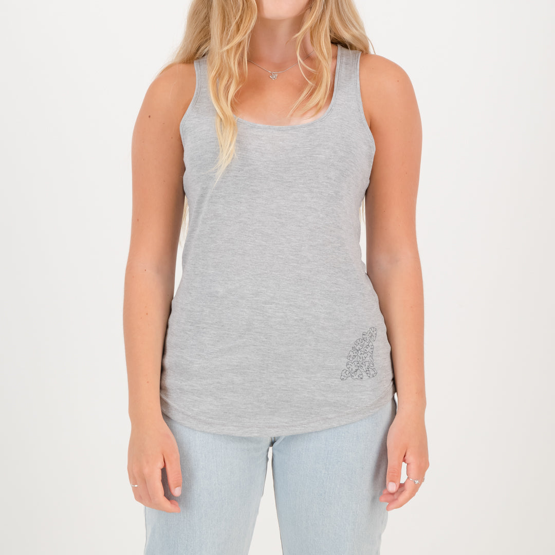 RYD T-Shirt - Ladies - Fin Vest - Grey Melange