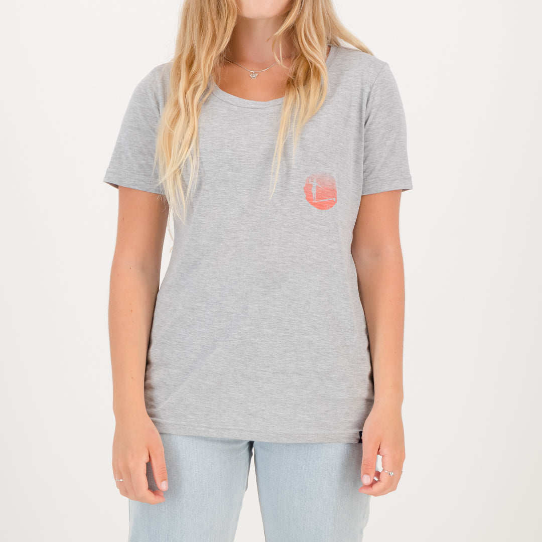 RYD T-Shirt - Ladies - Longboard - Grey Melange