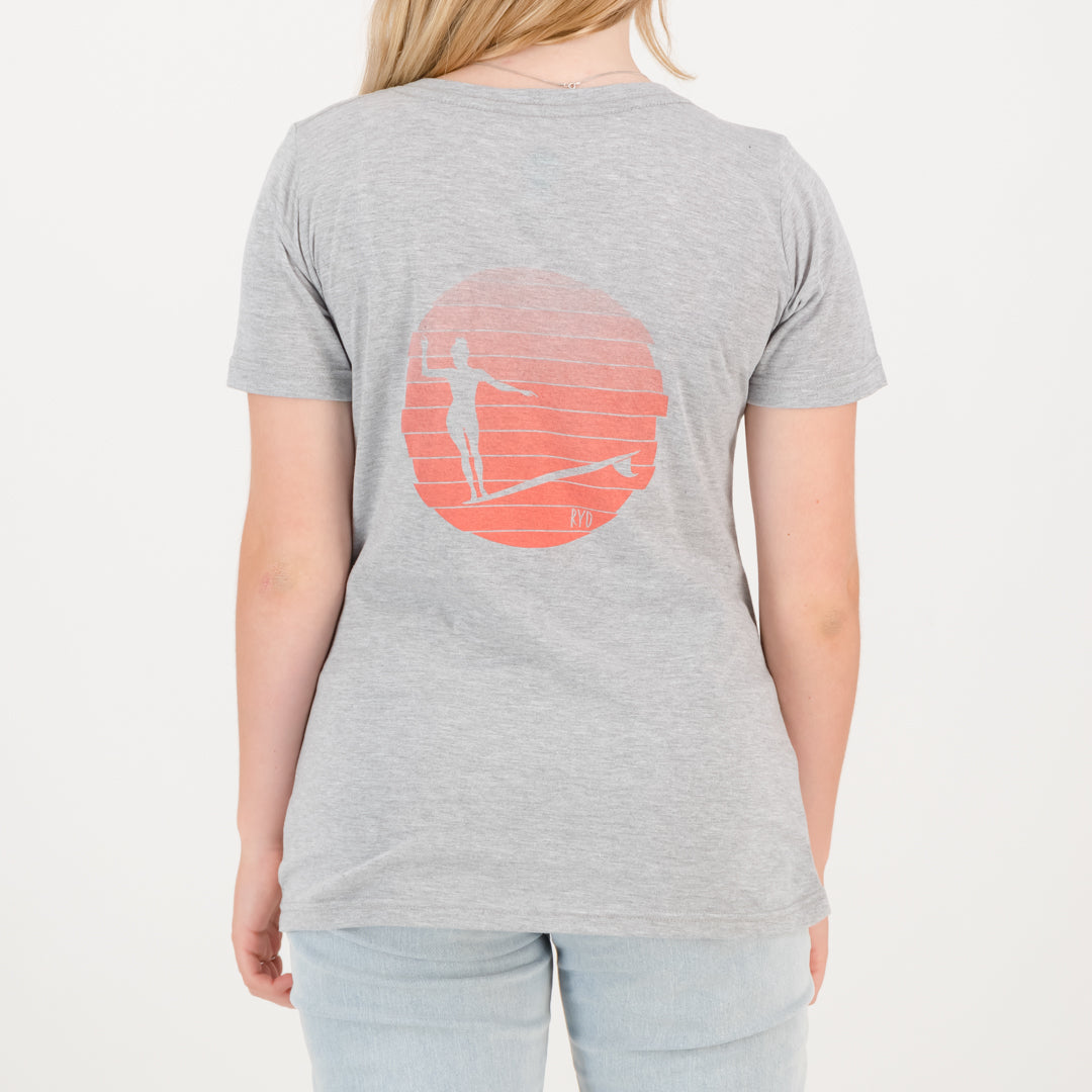 RYD T-Shirt - Ladies - Longboard - Grey Melange