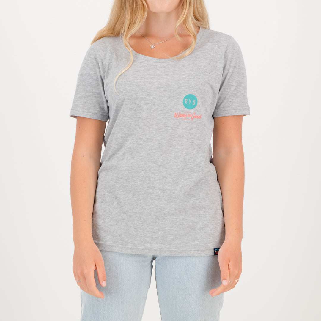 RYD T-Shirt - Ladies - RWU - Grey Melange