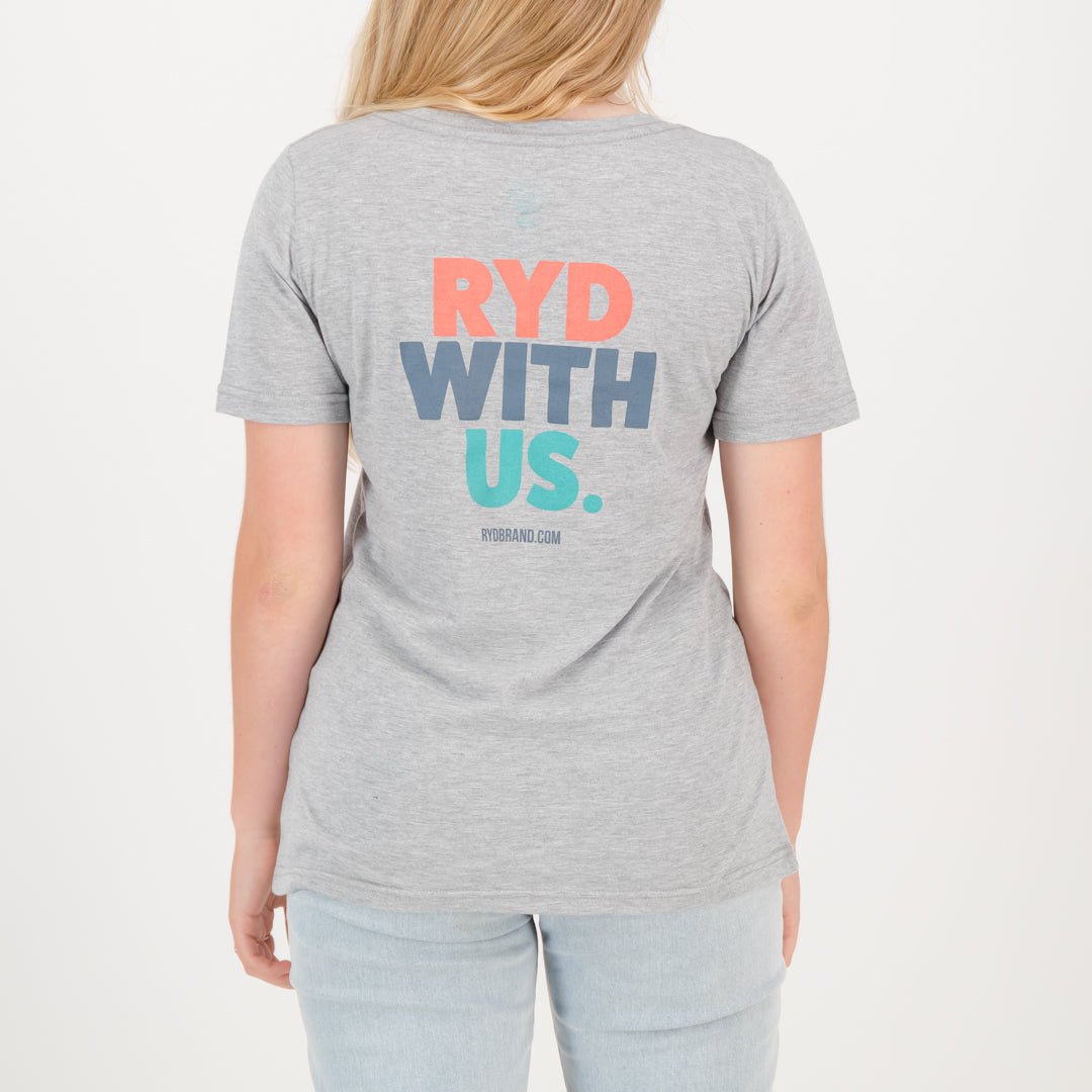 RYD T-Shirt - Ladies - RWU - Grey Melange