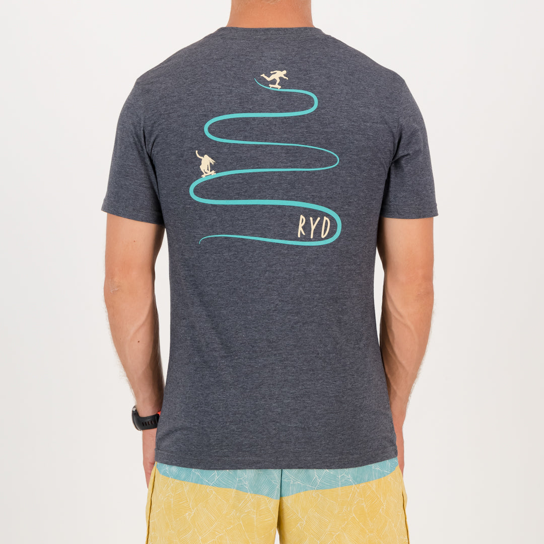 RYD T-Shirt - Mens - Hill Cruise - Charcoal Melange