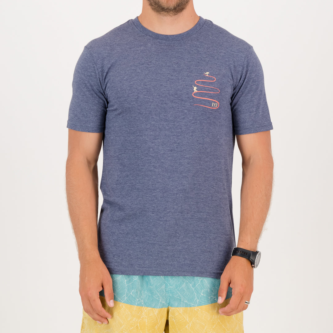 RYD T-Shirt - Mens - Hill Cruise - Navy Melange