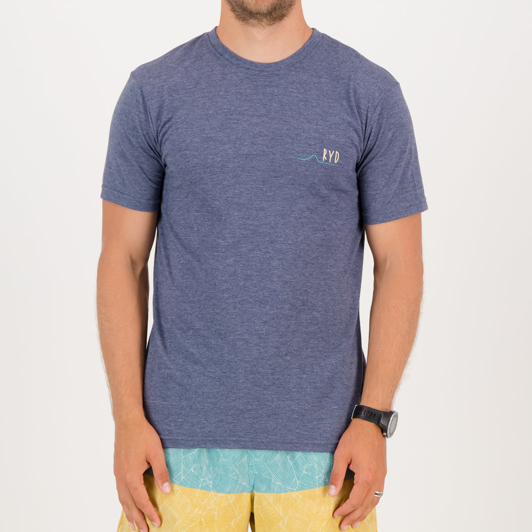 RYD T-Shirt - Mens - Lineup - Navy Melange