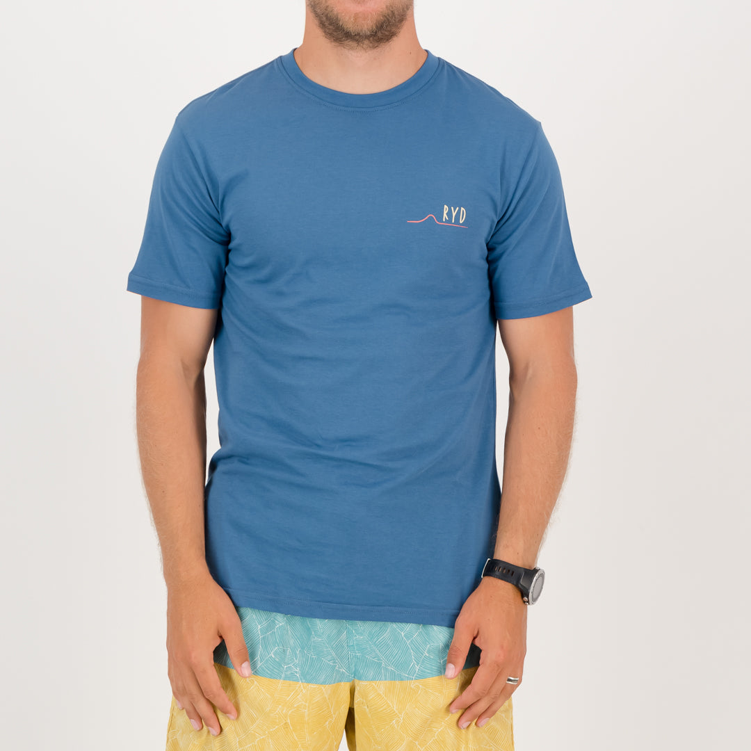 RYD T-Shirt - Mens - Lineup - Ocean Blue